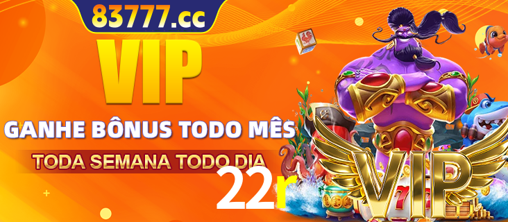 Banner promocional do 22r oferecendo 100% de recompensas adicionais contínuas para quem fizer o login diário (Daily sign-in), com um mascote de coelho.