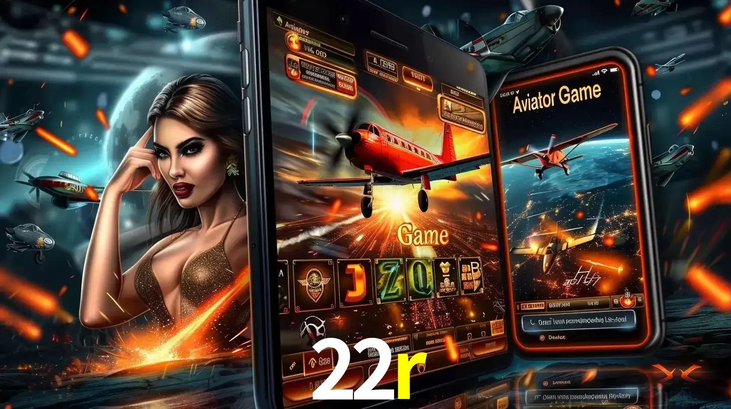 Mulher estilosa cercada por telas que exibem a jogabilidade do Aviator, capturando a intensidade e a estratégia deste popular crash game oferecido pelo 22r.